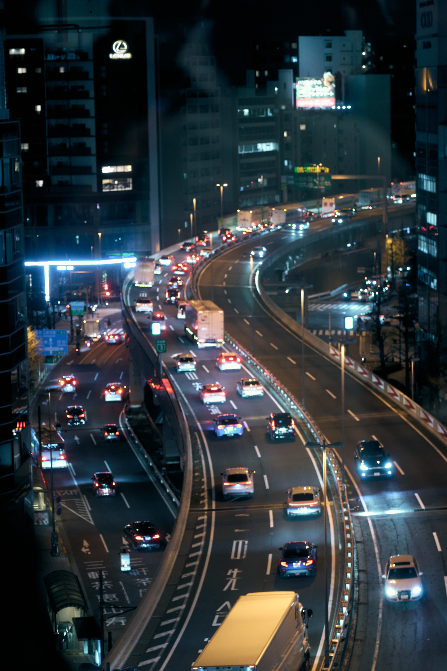 渋谷の夜景・首都高速